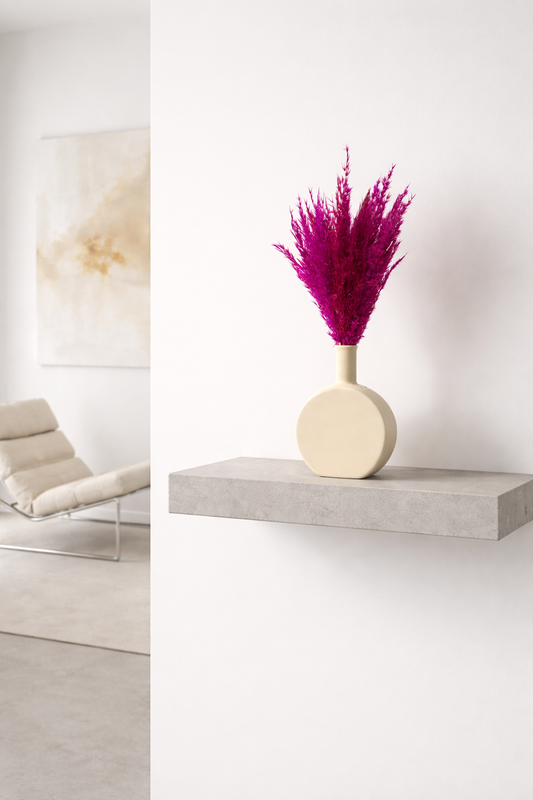 Ivory Halo Ceramic Vase