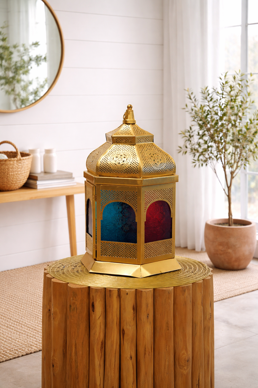 Sultan Glow Moroccan Metal Lantern (Single Piece)