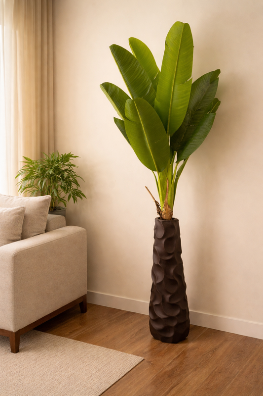 Tropical Banana Leaf Corner Plant With 12 Leaves
