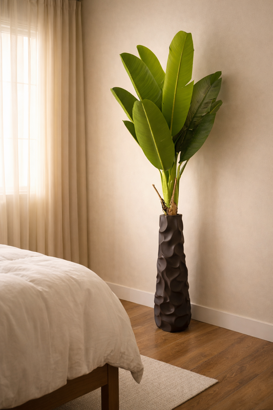Tropical Banana Leaf Corner Plant With 12 Leaves