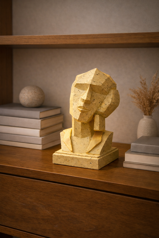Geometric Modern Face Bust Sculpture