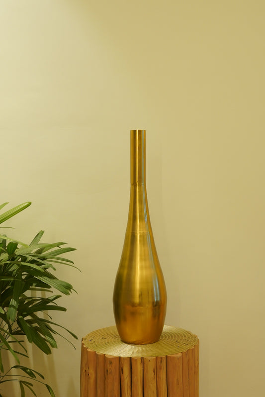 Golden Elara Metallic Floor Vase