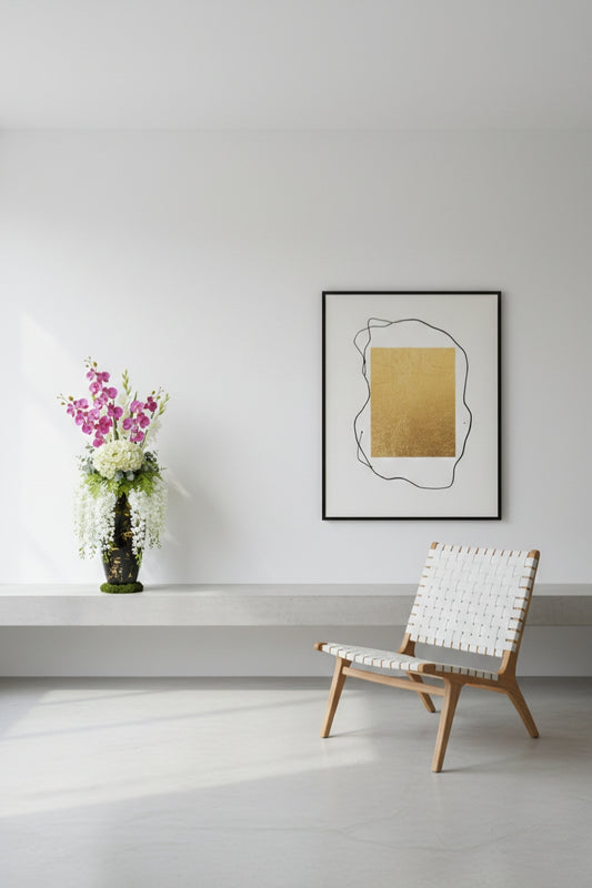 Midnight Gold Luxe Vase