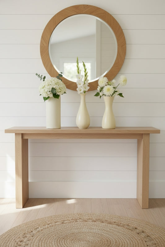 Elegant Cream Ceramic Vase Trio Set