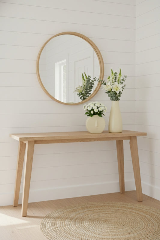 Minimalist Cream Ceramic Vase Set (Set of 2)